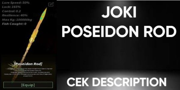 JOKI POSEIDON ROD !! FAST !! TRUSTED 100% !!