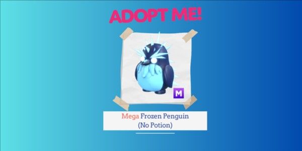 Mega Frozen Penguin (No Potion) Adopt Me