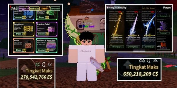 PERSONAL ACCOUNT [ FISCH 2500 MAX ] [ GO FISHING LVL 120042 ] [ BLOX FRUIT LVL 2500 ]