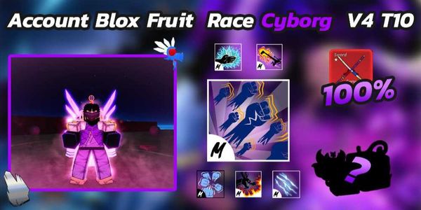 V4 CYBORG FULL GEAR T10 - 100% CDK - MAX LEVEL BLOXFRUIT ACCOUNT