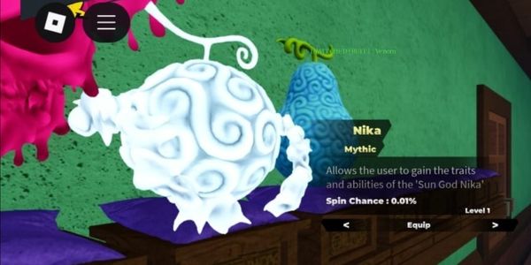 Akun Starter Fruit Battlegrounds - Nika