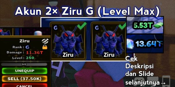 Akun Arise Crossover 2× Ziru G(Max) | Bonus Mount + Bonus Weapons + Bonus Gems + Cash