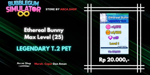 Ethereal Bunny Max Level (25) - Bubble Gum Simulator Infinity
