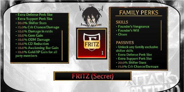 Fritz | Attack On Titan Revolution [AOTR] VIA TRADE