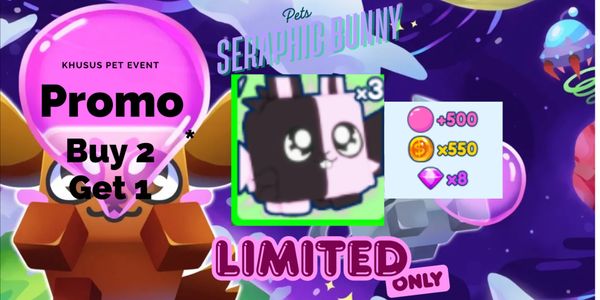 Limited Pet | Seraphic Bunny | Bubble Gum Simulator Infinity (BGSI) | Cheapest