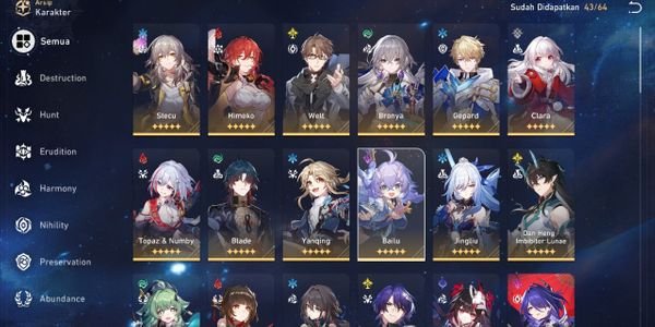 HSR Account (Lv 70) Dan Heng IL E2 (Signature), Kafka (Signature), Trailblazer, Herta, Sparkle, Lynx, Ruan Mei, Huohuo, Jingliu (Signature), Blade, Topaz, etc.