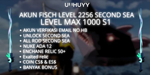 AKUN SECOND SEA LVL 2250++ & MAX LEVEL SEA 1 LVL 1000
