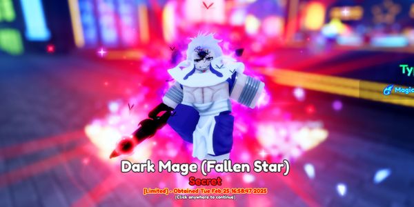 Dark Mage (Fallen Star) good stats | Anime Adventures