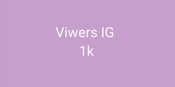 Viewers Instagram 1k
