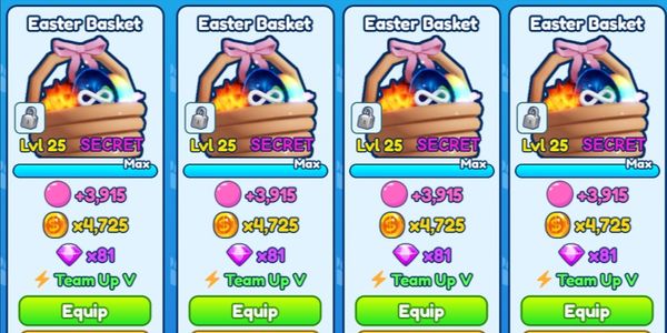 Easter Basket (SECRET) Max Level Team Up V | Bubblegum Simulator INFINITY (BGSI)