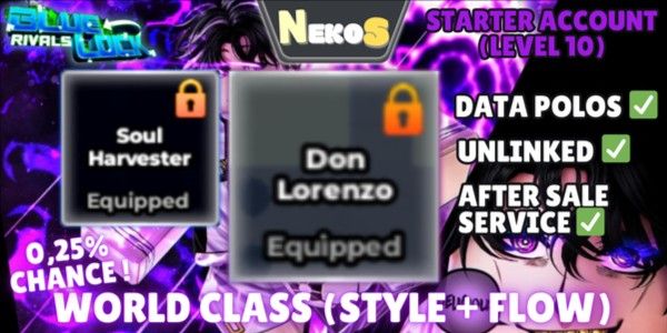 Akun Don Lorenzo (Style) + Soul Harvester (Flow)