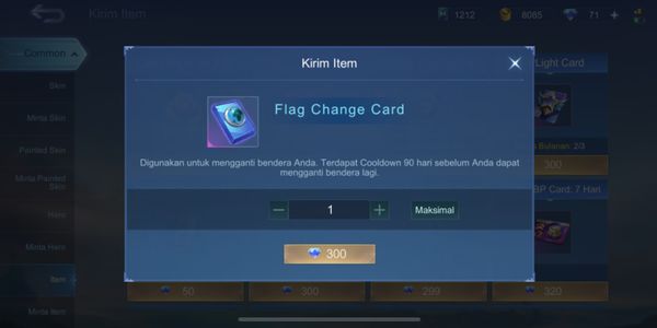 Flag Change Card