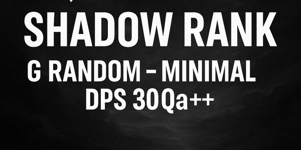 Joki Shadow Rank G random minimal DPS 30Qa++