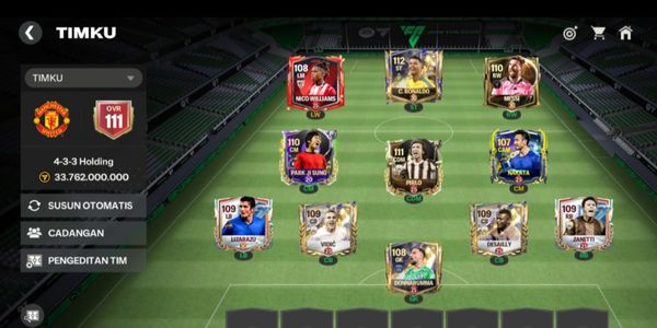 OVR ACCOUNT 111, DUET DUO GOAT, FULL EVO, PLAYER LEVEL 20-30, SUITABLE FOR COMPETITIVE/PERSONAL, COIN ASSET 845M (LIZZARU)