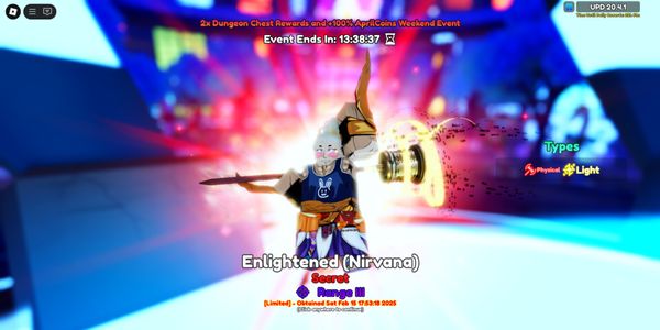 Enlightened (Nirvana) | Damage S- SPA S Range SS | Anime Adventure