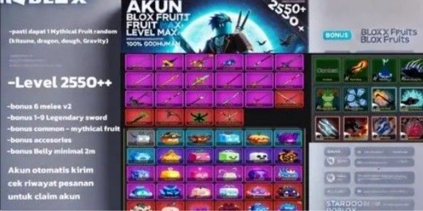 Akun Level Max (2650) || Race V3 + SG || God Human