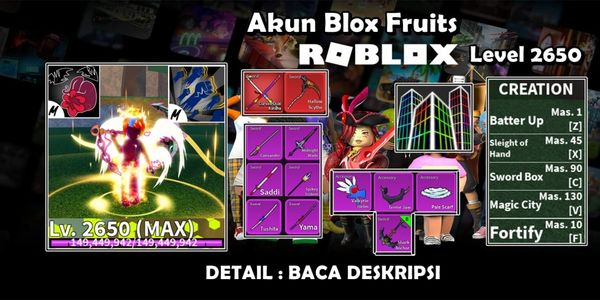 Blox Fruit Account Sanguine Art Race Angel V4 Full Gear T10 Shark Anchor CDK Hallowscythe Full Skill Creation Fruit