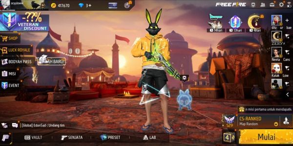 AKUN FF SULTAN CHEAP, VAULT PLENTY, AK 2 MILLION MAX, SG 4 FLAVORS ETC.