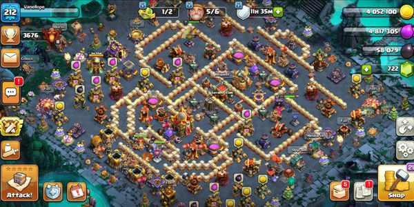 Photo in description | TH 16 | BK 75, AQ 95, PM 70, GW 49, RC 33 | Pets 6 max and 9 Epic skills | safe account and full guarantee |