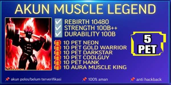 AKUN MUSCLE LEGEND | REBIRTH 10480