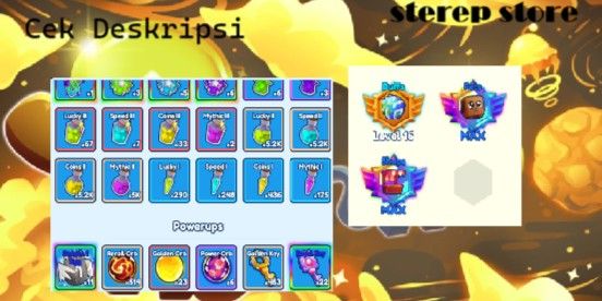 Akun Bubble Gum Simulator Infinity - Max Mastery - Check Desc