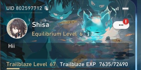 AKUN HONKAI STAR RAIL TL 67: SILVER WOLF, RUAN MEI, SEELE, BLACK SWAN, SUNDAY, DR RATIO, BAILU E1, WELT E1, GEPARD, CLARA, BRONYA