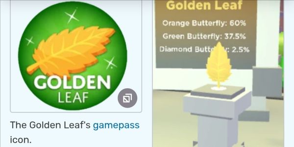 Golden Leaf (limited legendary food) - Adopt Me