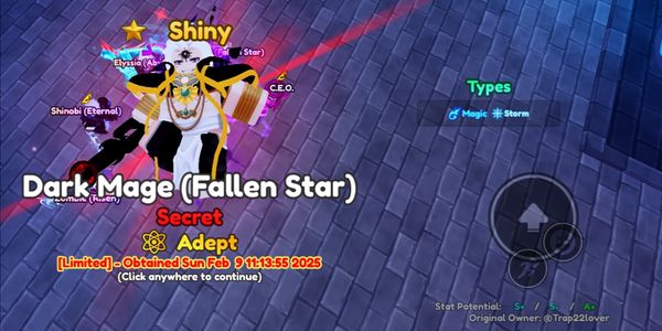 Shiny Dark Mage Evolve
