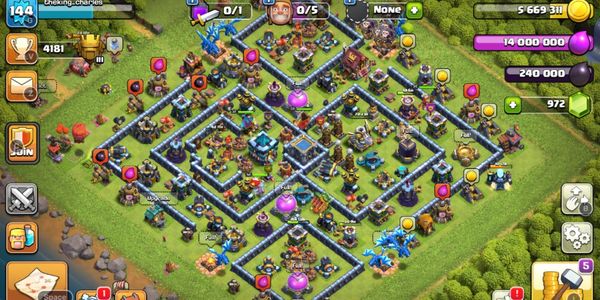 Clash Of Clans TH 13 Semi Max Super Cheap Old Hero