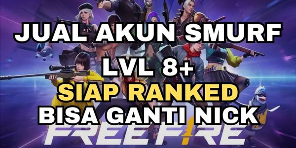 Akun Smurf Polos FF Lvl 8+ Ready Ranked