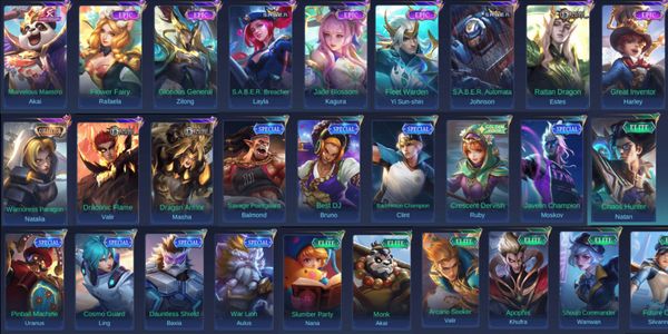 [AS1] - Akun ML Skin Collector Natalia, Box Skin Fanny dan Cloude Valentine (Bebas Pilih Salah Satu)