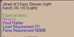LnR JoC Jikael of Chaos Food Fighter.XG+10 Tuning  DG Termurah
