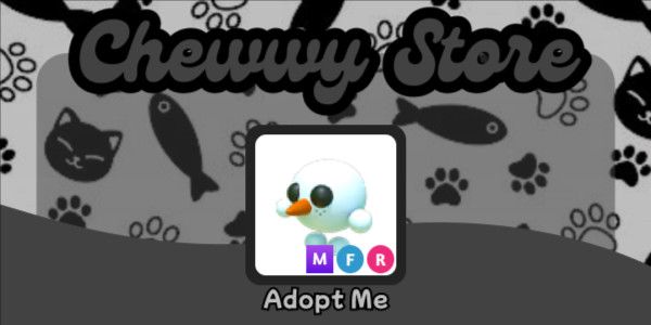 MFR SNOWBALL PET ADOPT ME CHEWWY STORE