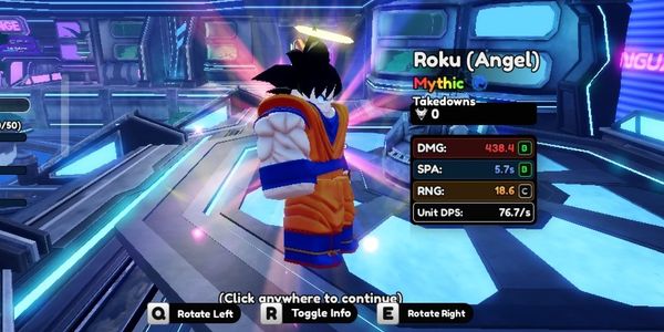 Anime Vanguards Starter Account - Mythic ROKU (ANGEL) META