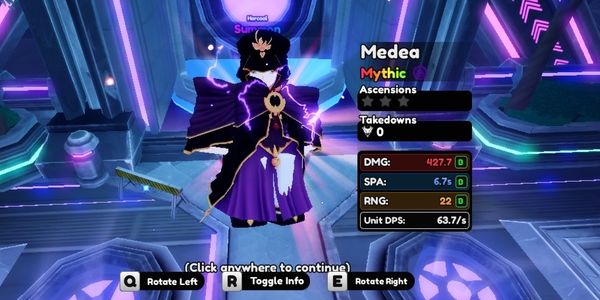 Anime Vanguard Starter Account - Mythic MEDEA