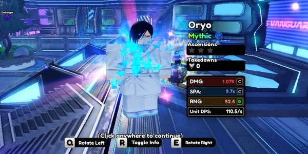 Account Starter Anime Vanguards - Mythic URYU (META OP)
