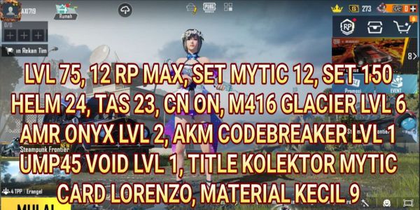 M416 GLACIER NICE PUBG MOBILE ACCOUNT