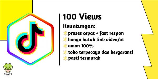 Per 100 Views TikTok High Quality Super Fast!
