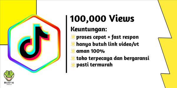 Per 100,000 Views Tiktok High Quality Super Fast!!