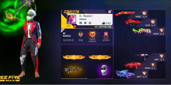 AKUN FF SG OPM , REAPPER , SG EVO || VAULT 450 || EVO GUN 6
