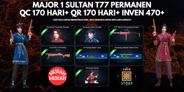 MAJOR 1 T77 PERMANENT SUPER SULTAN, QC 170+ DAYS, QR 170+ DAYS INVENTORY ABOVE 470+ [CHAT FIRST BEFORE CHECKOUT. CODE LV18]