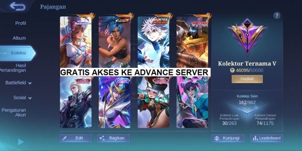 MLBB Advance Server Accounts GG and Cheap