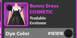 World Zero I Bunny Dress #1E1E1E