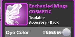 World Zero I Enchanted Wings #E6E6E6
