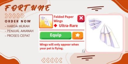 Folded Paper Wings