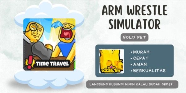 Arm Wrestle Simulator 200M GOLD PET | CHEAP FAST SAFE