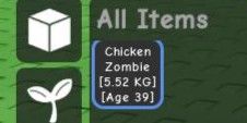 Chicken Zombie | Grow A Garden Pet | Limited Stock