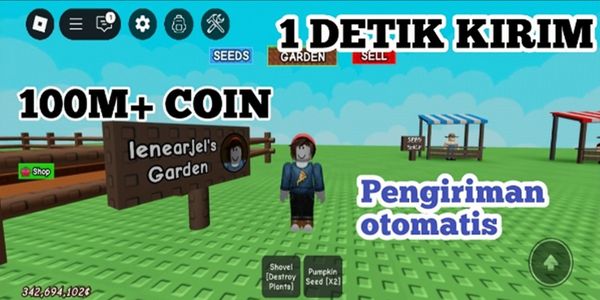 Akun Grow A garden 100M+ Coin Sheckles