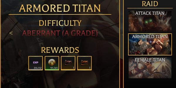 Carry Raid Armored Titan (Aberrant)