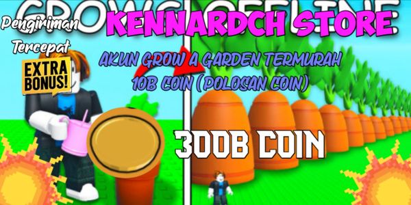 ACCOUNT 300B COIN - GROW A GARDEN (PLAIN COIN)
